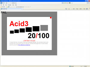 IE8 Acid3 Test